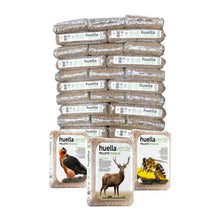 Palet de pellets Huella Verde en sacos de 15 kg para calefacción