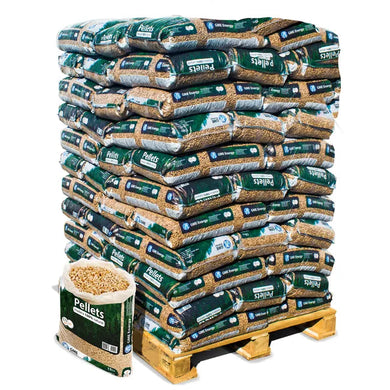 Palet de pellets GME WoodPellet en sacos de 15 kg para calefacción