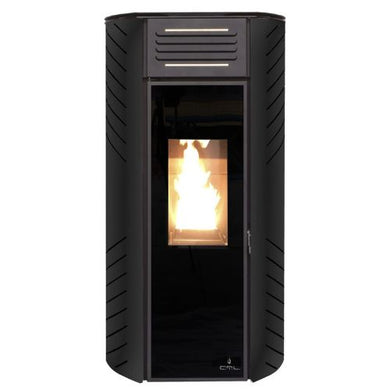 Estufa de pellets ctl zara 10 kw negra