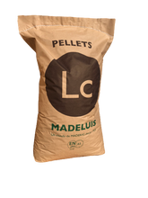 Palet de pellets Madeluis Pellet envase eco en sacos de 15 kg para calefacción